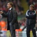 Brendan+Rodgers+with+Kenny+Dalglish+in+the+background